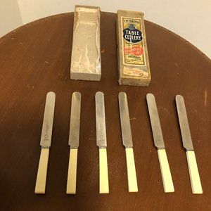 Antique Set of 6 Sheffield Knives